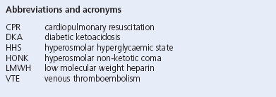 Abbreviations and acronyms